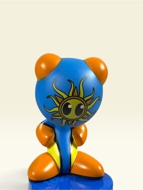 Vtg. U.B. Funkeys "Sol" from the Funkiki Island Blue & Orange Sun-Face